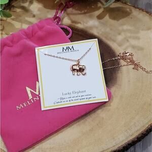 New Melinda Maria Lucky elephant necklace‎